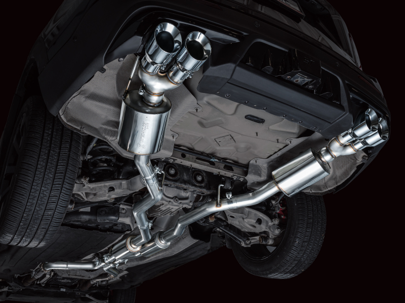 Ford Explorer ST Performance Exhaust - AWE Tuning - Touring Edition, Cat-Back, Quad Tips, 180 Technology - Chrome Silver - `20-`27